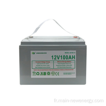 Batterie de batterie d&#39;acide de plomb Batterie avant